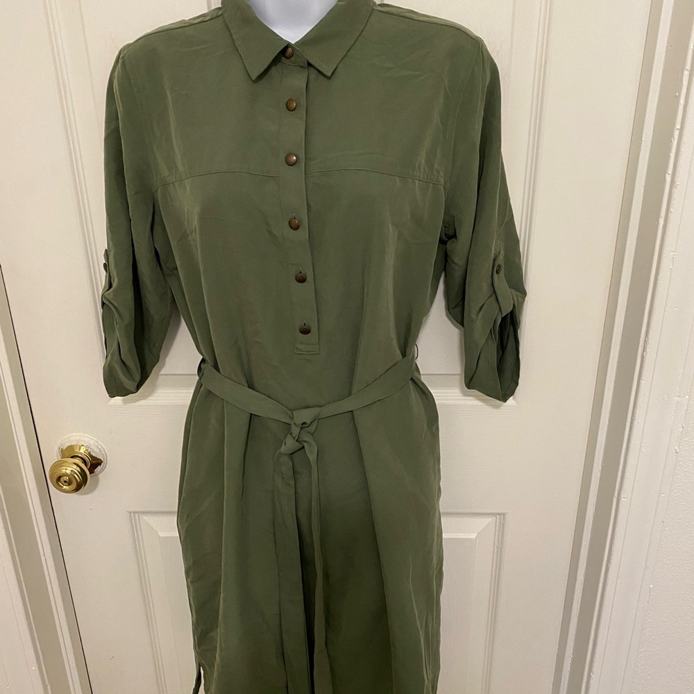 Olive Green Midi Dress